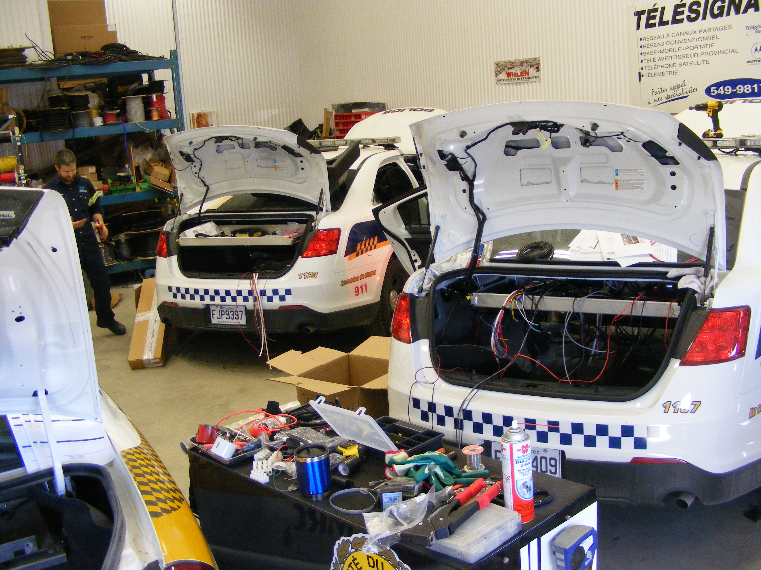 Installation de véhicules d'urgence